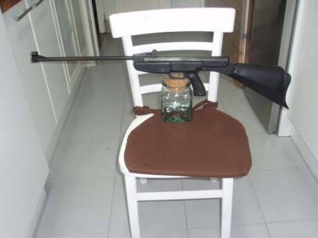 Hola,

Carabina Gamo 68, tercera serie,  en perfecto estado de funcionamiento, muelle recién instalado, 21