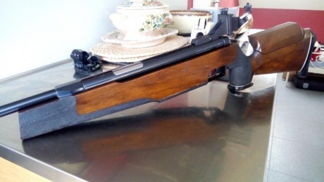 Vendo este ejemplar de mi colección y uso personal, el pavonado esta perfecto, la madera rozando la perfección, 01