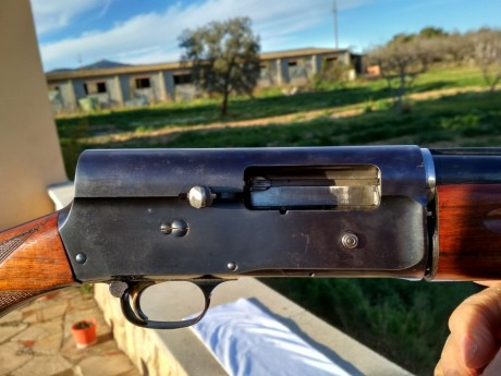 Vendo escopeta Browning modelo Auto5, en perfecto estado de funcionamiento, con algunas marcas en el pavonado 21