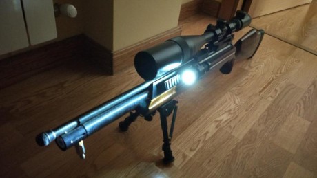 Muy a mi pesar vendo esta hatsan con el equipo completo, que consta de visor vector optics 10x40, monturas 10