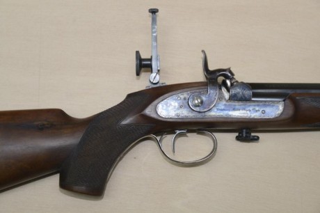 Con dos cañones intercambiables, uno para Veterli Cal. 451 estriado ondulado especifico del Rigby, paso 00