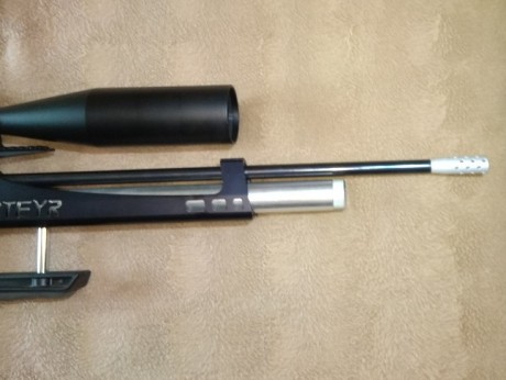 Se vende Steyr HP del 4,5 con cañón de HW100 y stryper, lleva seta carrillera y cantonera regulables, 20
