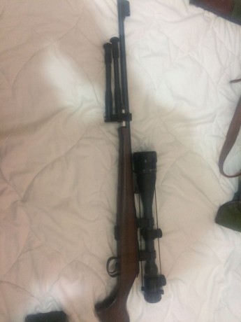 CARABINA CZ CON VISOR X24, VIPODE Y 2CARGADORES UNO 5 Y OTRO DE 10
ROSCA DE FABRICA CAL 22 LR, MALETIN 02