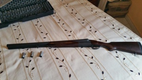 Escopeta semiautomática Beretta M. 300 cal. 12/70 precio 100 euros. Escopeta superpuesta Lamber 2 disparadores 02