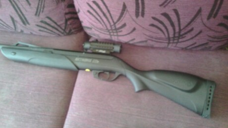 con mira walther 1x 30    140 euros.
 Y diverso material:
7 bombonas co2 88 gr 63 euros con calentador 02