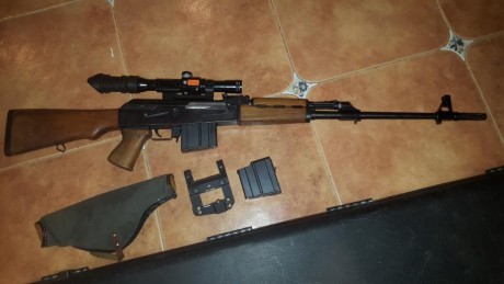 Vendo zastava m 76 en perfectas condiciones. Con escelentes agrupaciones a 100m con 2 cargadores, uno 11