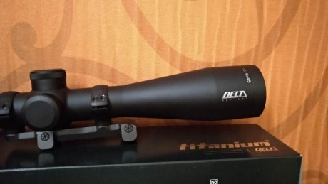 Se vende visor Delta Titanium 1,5-9x45 lentes HD,tubo de 30mm y retícula iluminada 4a en 2 plano.
Visor 00