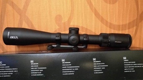 Se vende visor Delta Titanium 1,5-9x45 lentes HD,tubo de 30mm y retícula iluminada 4a en 2 plano.
Visor 11