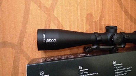 Se vende visor Delta Titanium 1,5-9x45 lentes HD,tubo de 30mm y retícula iluminada 4a en 2 plano.
Visor 10