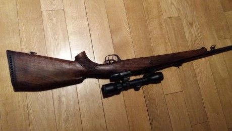 Buenos dias compañeros, quiero mostraros mi rifle q he adquirido recientemente, es un Voere stl3 7mm, 01