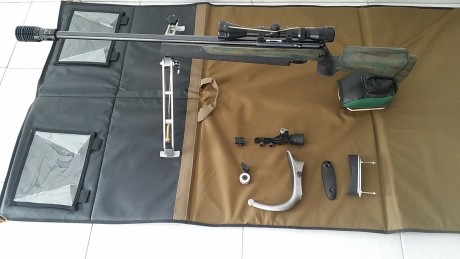Vendo por cambio de modalidad Weihrauch HW60M Match 22LR:
- Cañon pesado
- Gatillo a pelo
- Carril inferior 01