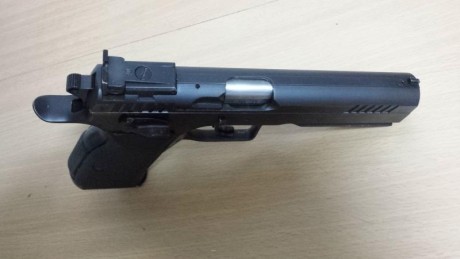 Vendo Tanfoglio Stock III, 9mm pb.

Perfecta para IPSC PRODUCCION o precisión, muy precisa y equilibrada.

Muy 12