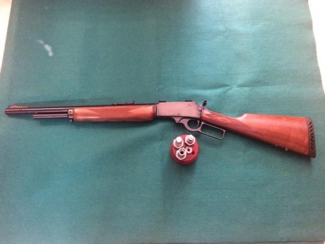 VENDO RIFLE MARLIN CAL. .444
ESTADO COMO NUEVO
CAÑON CORTO CON SALIDA DE GASES.
LLEVA BASES PARA VISOR
PROLONGADOR 01