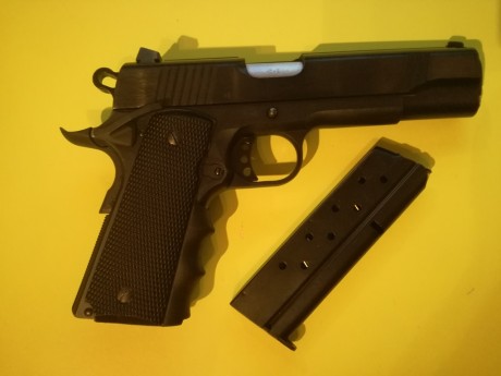 Hola a todos.
Vendo una Norinco Np29 1911 con muy pocos tiros, en calibre 9mm Para.
Aún le quedan 7 meses 02