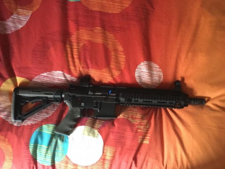 ...pues eso que pongo a la venta carabina del .22 
Es una HK 416 de umarex. Cañon corto con apenas 50 22