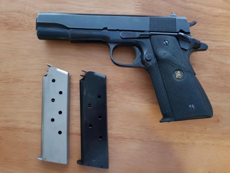 Vendo pistola Norinco 1911A1 calibre 45, en muy buen estado, con dos cargadores.
250 euros
Teléfono 645969505
YA 01