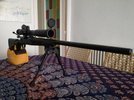 Vendo rifle marlin cañon pesado para tiro calibre 308, esta impecable en perfecto estado muy pocos disparos 20