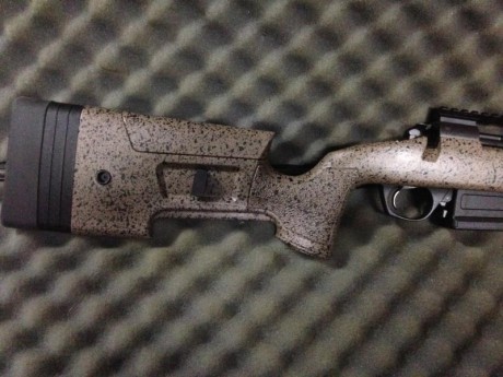 Cambio rifle Bergara B14 HMR nuevo ,calibre 308 W , solo con el rodaje hecho(100 disparos) con carril 02