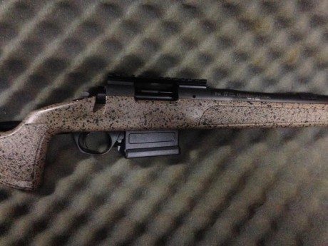Cambio rifle Bergara B14 HMR nuevo ,calibre 308 W , solo con el rodaje hecho(100 disparos) con carril 01