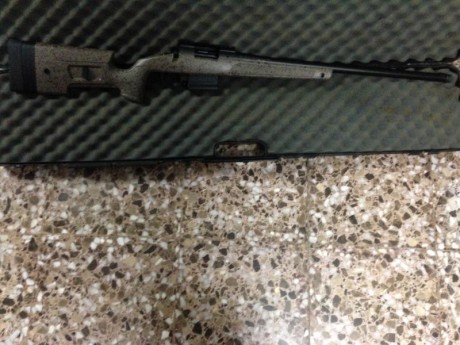 Cambio rifle Bergara B14 HMR nuevo ,calibre 308 W , solo con el rodaje hecho(100 disparos) con carril 00