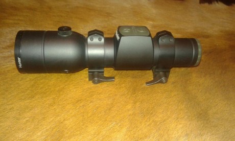    Buenas noches

Un buen amigo me pide que le anuncie este visor:

Aimpoint modelo H34S. Comprado nuevo 01