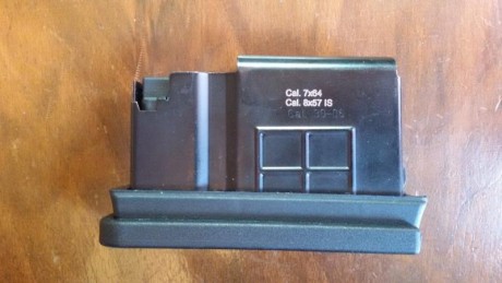 Cambio cargador HK 2000 de 5 cartuchos, para calibres 30-06  7x64  270  9.3x62  8x57.
Por uno para la 00