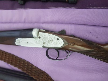 VENDO ESCOPETA PARALELA VICTOR SARRASQUETA DE PLETINA LARGA EN PERFECTO ESTADO , MUY POCOS TIROS PRACTICAMENTE 01