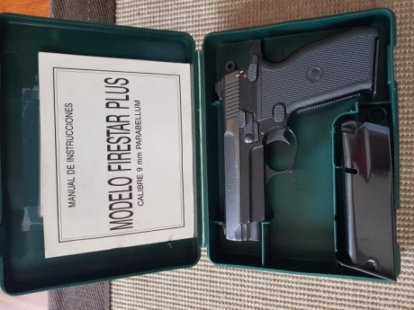 POR NO USAR, VENDO FIRESTAR CON 2 CARGADORES GUIADA EN "A", MUY BUEN ESTADO, MUY POCOS TIROS, 01