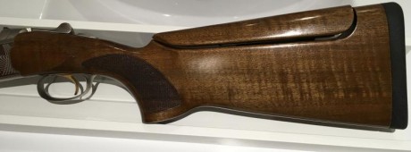 Hola muy buenas, pues eso compré una Beretta 686 E Trap de segunda mano con culata de diestro. Tiene lomo 12