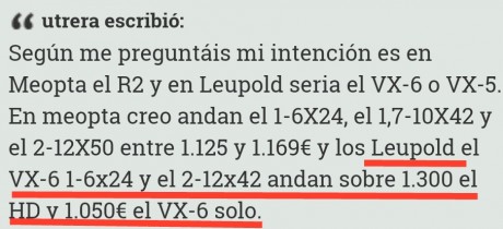 Buenas, el asunto es ese, estoy interesado en comprar un visor que me valga para monterias, bastidas  172