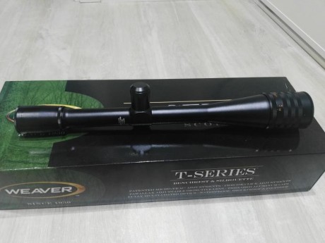 Buenos días,

Vendo visor Weaver T36 prácticamente nuevo,estaba montado en una carabina del 22 que he 11