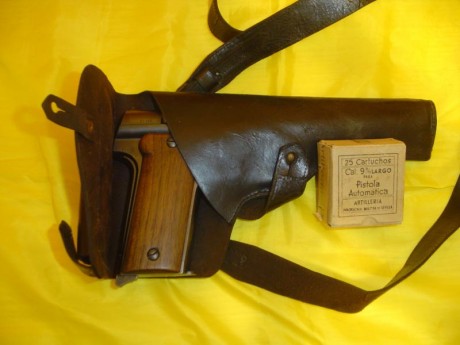 Vendo pistola Astra 400 fabricada en el año 1937 que dispar los calibres 9 largo y 38 súper auto. Fue 02