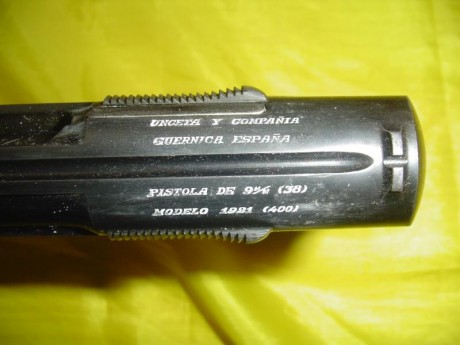 Vendo pistola Astra 400 fabricada en el año 1937 que dispar los calibres 9 largo y 38 súper auto. Fue 01