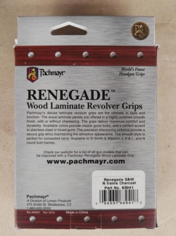 Vendo estas cachas para Revolver S&W talla N, fabricado por Pachmayr modelo Renegade, todo esta a 01