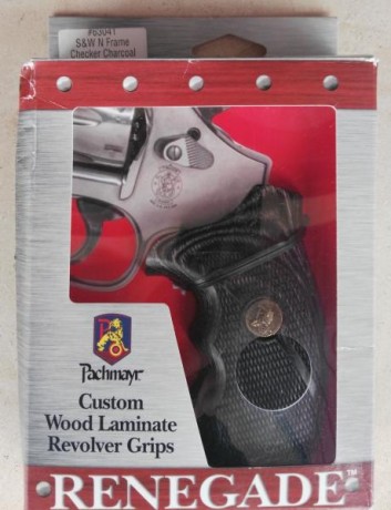 Vendo estas cachas para Revolver S&W talla N, fabricado por Pachmayr modelo Renegade, todo esta a 00
