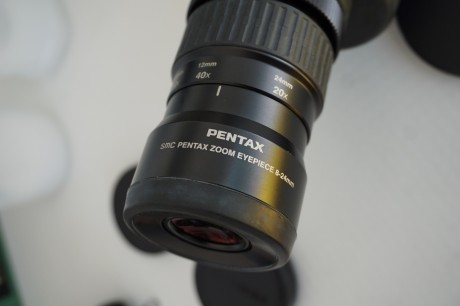 Vendo telescopio  PENTAX PF-80 EDA . 
Lleva visor  PENTAX Zoom Eyepiece 8-24 mm .

En sus cajas de origen. 20