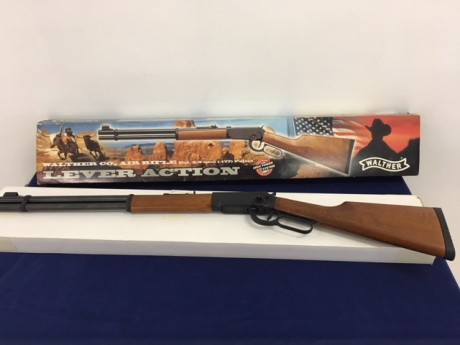Vendo carabina Walther Lever Action CO2, cal 4,5
La carabina está impecable, comprada por capricho, funciona 00