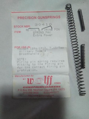Hola compañeros,me han dado para poner en venta un juego de muelles wolfsprings ,por lo que me dicen ,esta 00