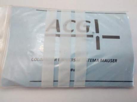 Vendo corrector para punto de mira de rifles Mauser y supongo que también para algunos más.

Está sin 00
