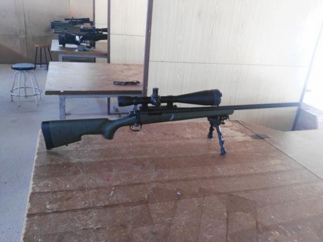 Un amigo me pide que le ponga a la venta este Remington Police con la culata cambiada por una Bell&Carlson 00