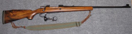 Hola, vendo rifle Santa Bárbara, del calibre .30-06 Springfield.
Modelo GREDOS DE LUXE
Con monturas y 02