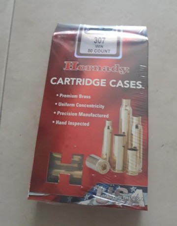 Tengo posibilidad de conseguir vainas del 307W de la marca hornady nuevas, son algo caras pero ante la 50