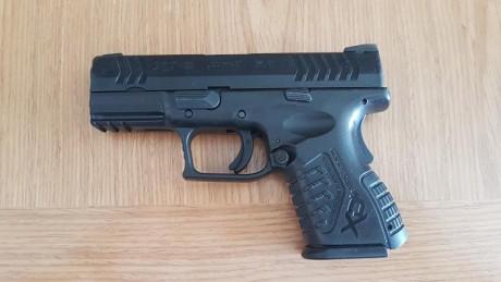  Vendo arma en perfecto estado HS Xdm Springfield 3.8 compact 9mm.
Solo disparada al comprarla. 
Compacta 01