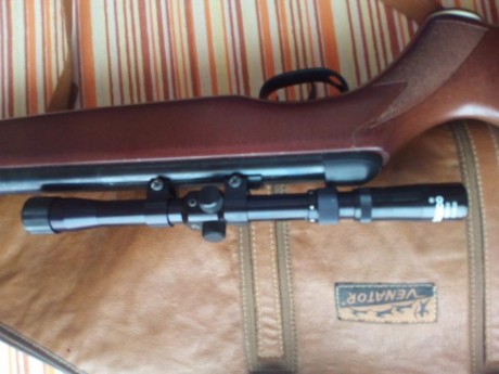 Se vende carabina aire comprimido Gamo Magnum 2000, calibre 5,5, se regala mira Tasco con zoom y funda 00