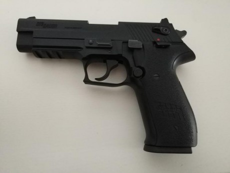 Hola compañeros vendo o cambio por smith & wesson MP 22  esta sig sauer mosquito que tiene solamente 01