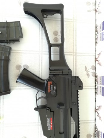 Hola, vendo fusil de Airsoft Tokyo Marui G36C, metálico, semi y automático, en perfecto estado, sólo probado 21