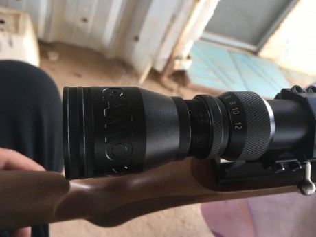 Hola buenas, tengo montado en un pcp un gamo 3-12x40. Hace 15 dias lo utilice y perfecto. Hoy he ido a 41