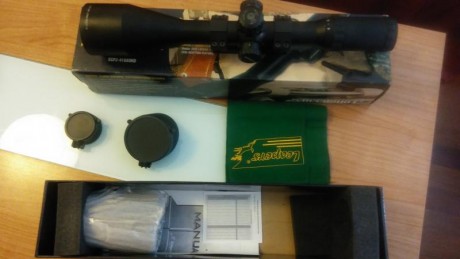 Lo dicho vendo visor Leapers 4-16 x 56, con muy poco uso con monturas Leapers de regalo de tres tornillos, 01