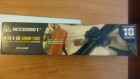Lo dicho vendo visor Leapers 4-16 x 56, con muy poco uso con monturas Leapers de regalo de tres tornillos, 00