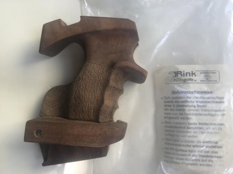   VENDIDA  Buenos días:

Vendo Cacha anatomica Rink talla S para la pistola Morini 162 Ei de 2 pilas. 02